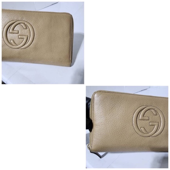 Authentic Gucci Soho GG Logo Continental Wallet Beige - Picture 4 of 15